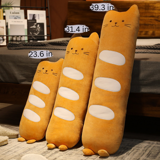 Long Bread Cat Pillow