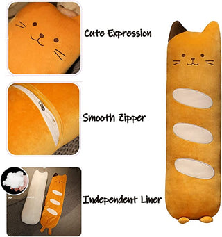 Long Bread Cat Pillow