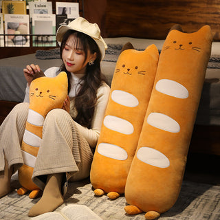 Long Bread Cat Pillow