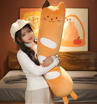 Long Bread Cat Pillow